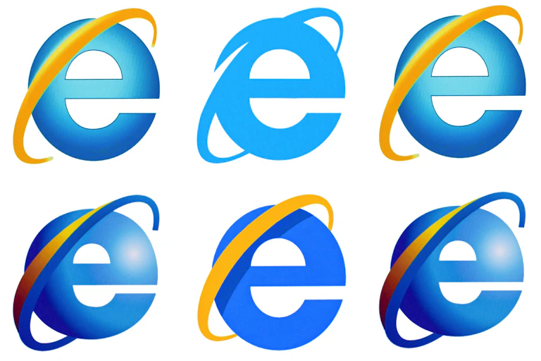 Internet Explorer logos