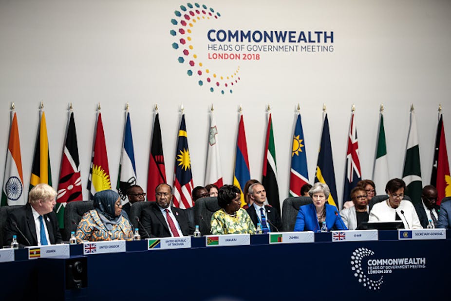 Photo of CHOGM leaders at a past meeting in London