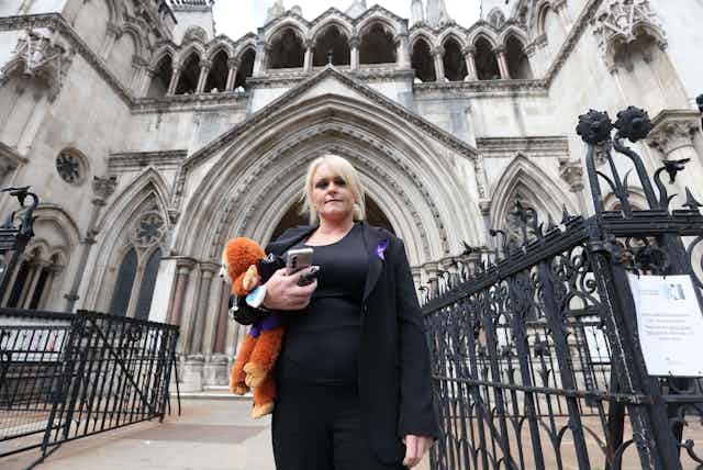Mother of Archie Battersbee, Hollie Dance, outside the High Court, central London