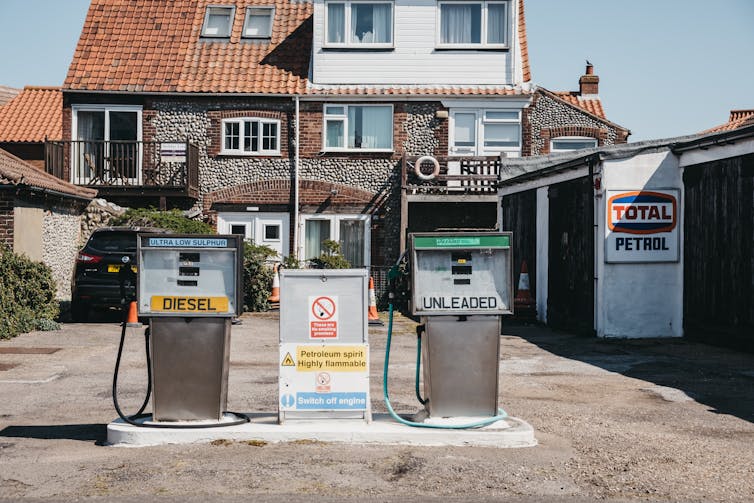 Retro petrol pumps