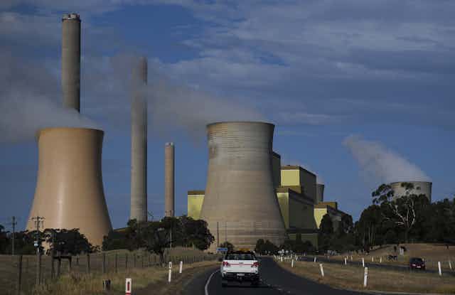 A power plant in the Latrobe Vally, Victoria