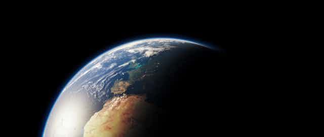 View of the Earth from outer space