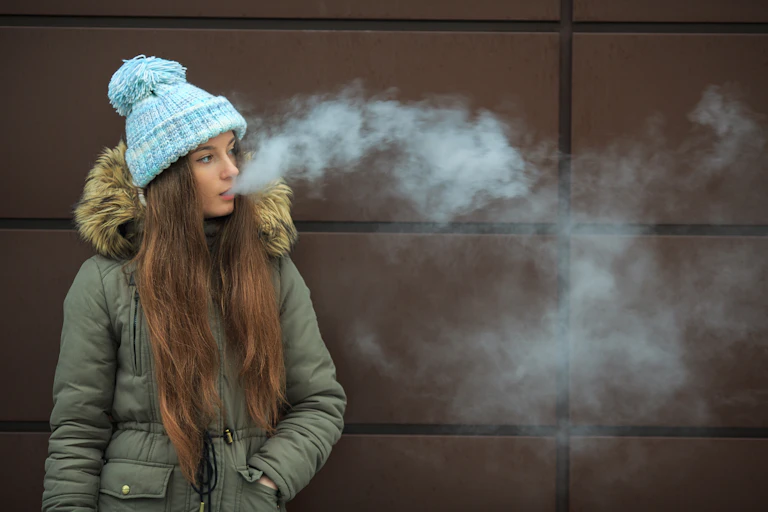 Young person vaping