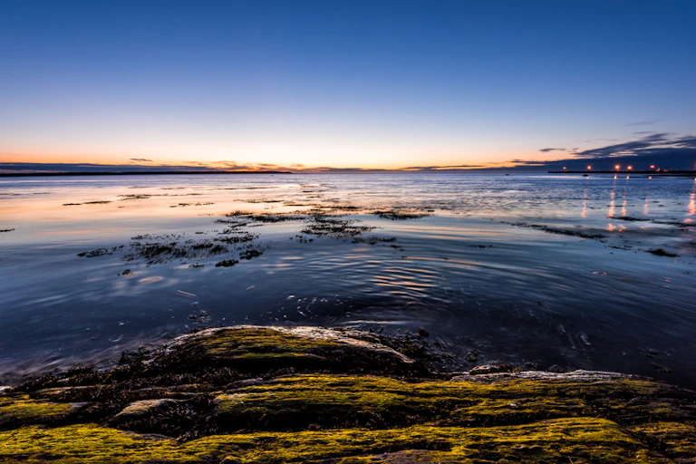 Coucher de soleil sur le fleuve