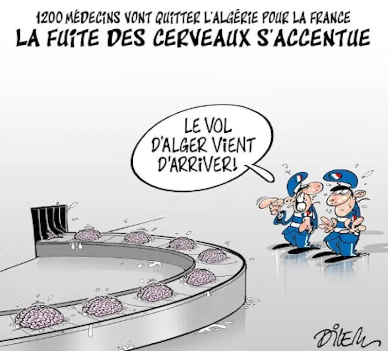 Caricature sur la fuite des cerveaux qui s’accentue