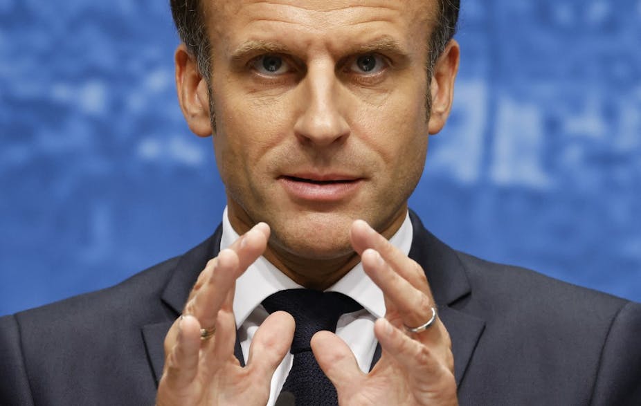 French president Emmanual Macron. 