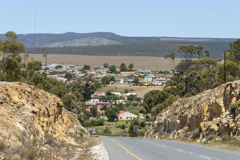 Road leading to small town