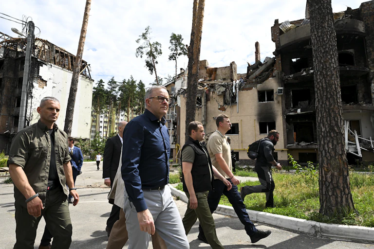Anthony Albanese in Ukraine