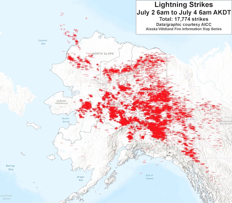 Record temperatures scorching Alaska as July kicks off