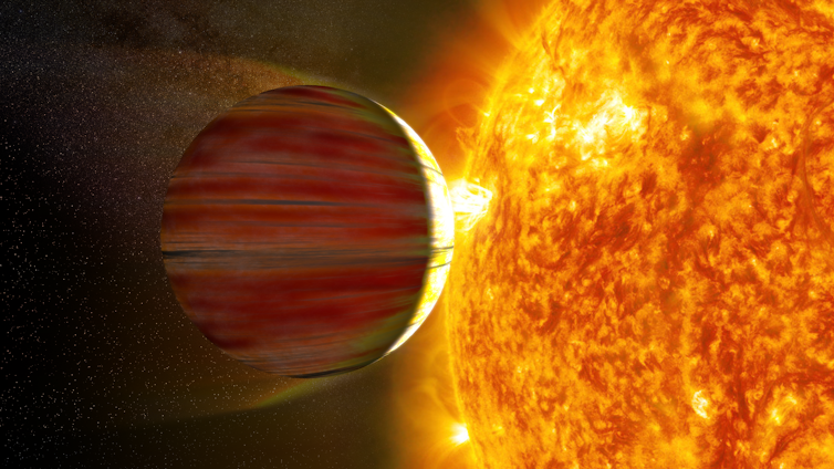 A cosmic tango: this distant planet’s very strange orbit points to a violent and chaotic past