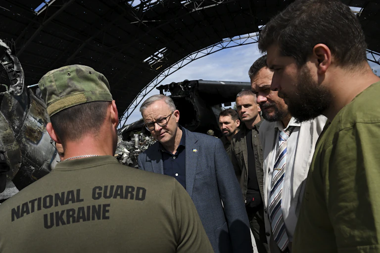 Prime Minister Anthony Albanese in Ukraine