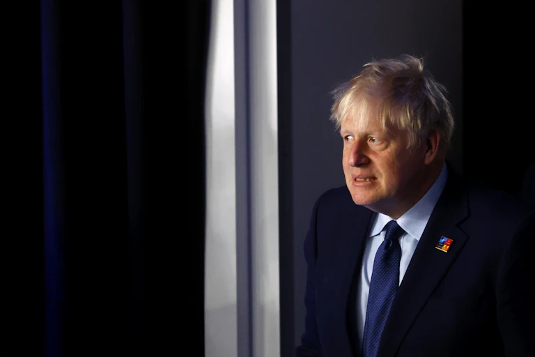 Boris Johnson at the NATO summit.