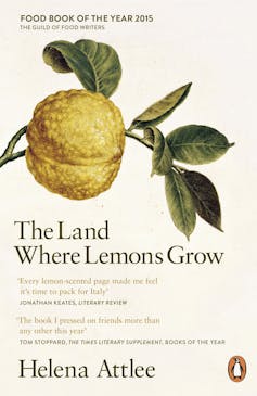 A lemon on a book cover