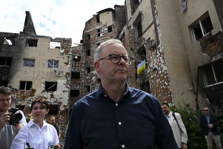 Prime Minister Anthony Albanese in Ukraine