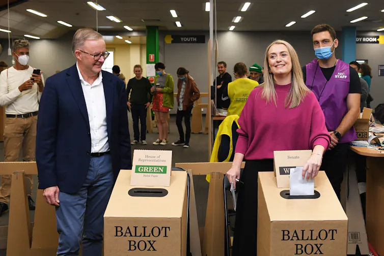 Anthony Albanese and partner Jodie Haydon