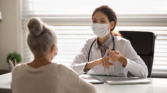 doctor and patient during a consultation