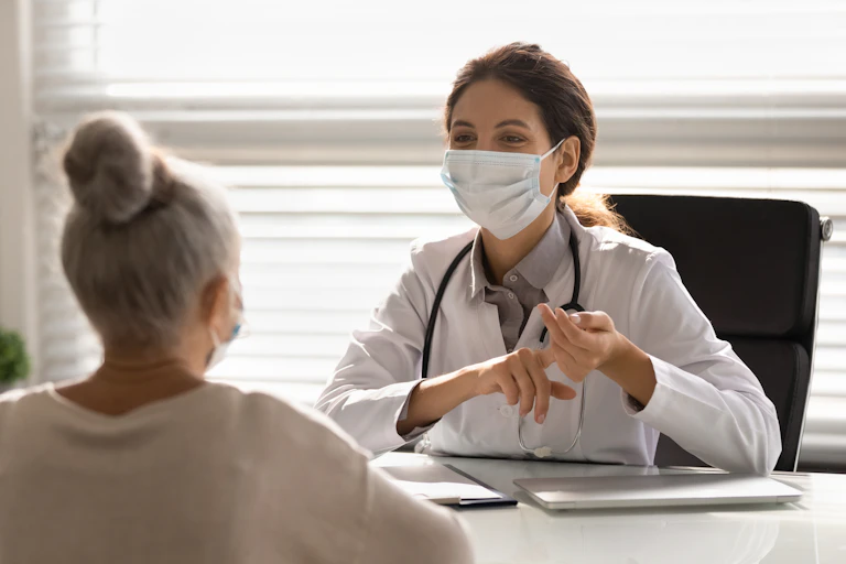 doctor and patient during a consultation