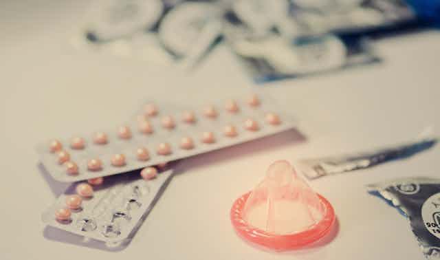 Birth control pills and condoms 