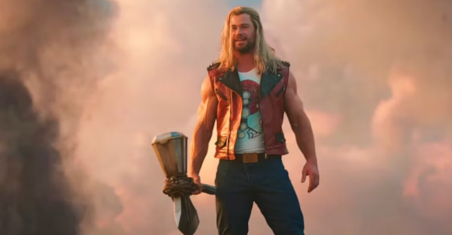 The Marvel Comics viking god character Thor from the film, played by Chris Hemsworth.