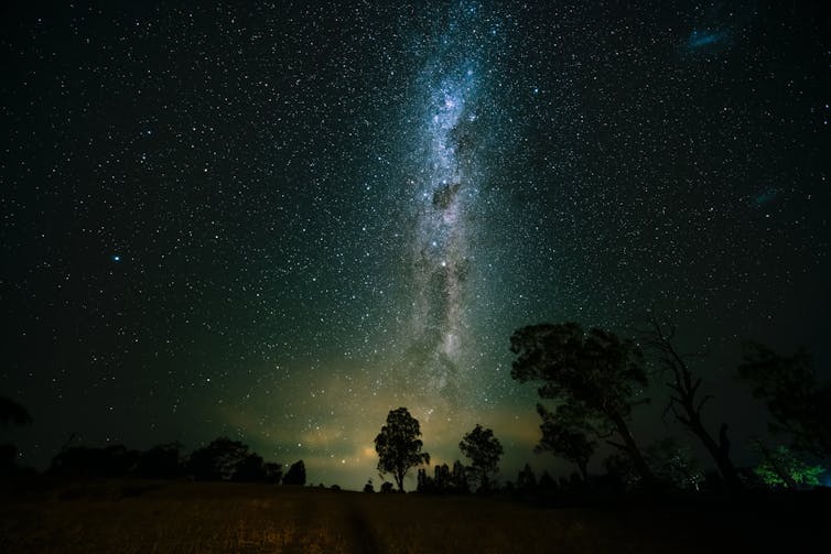 The galaxy at night.