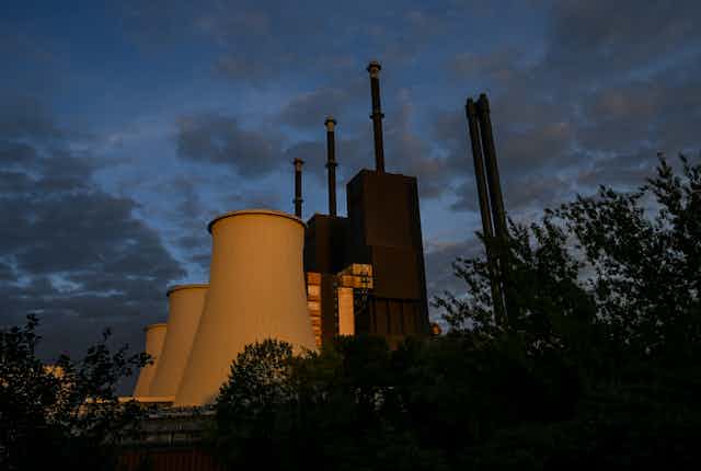 The 'Lichterfelde' combined heat and power plant, responsible for the supply of electricity and urban heat to Berlin's southwest, in Berlin, Germany, 10 July 2022.