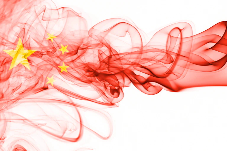 Wispy Chinese flag