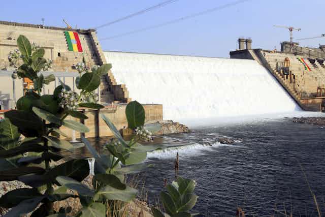 A view of Grand Ethiopian Renaissance Dam