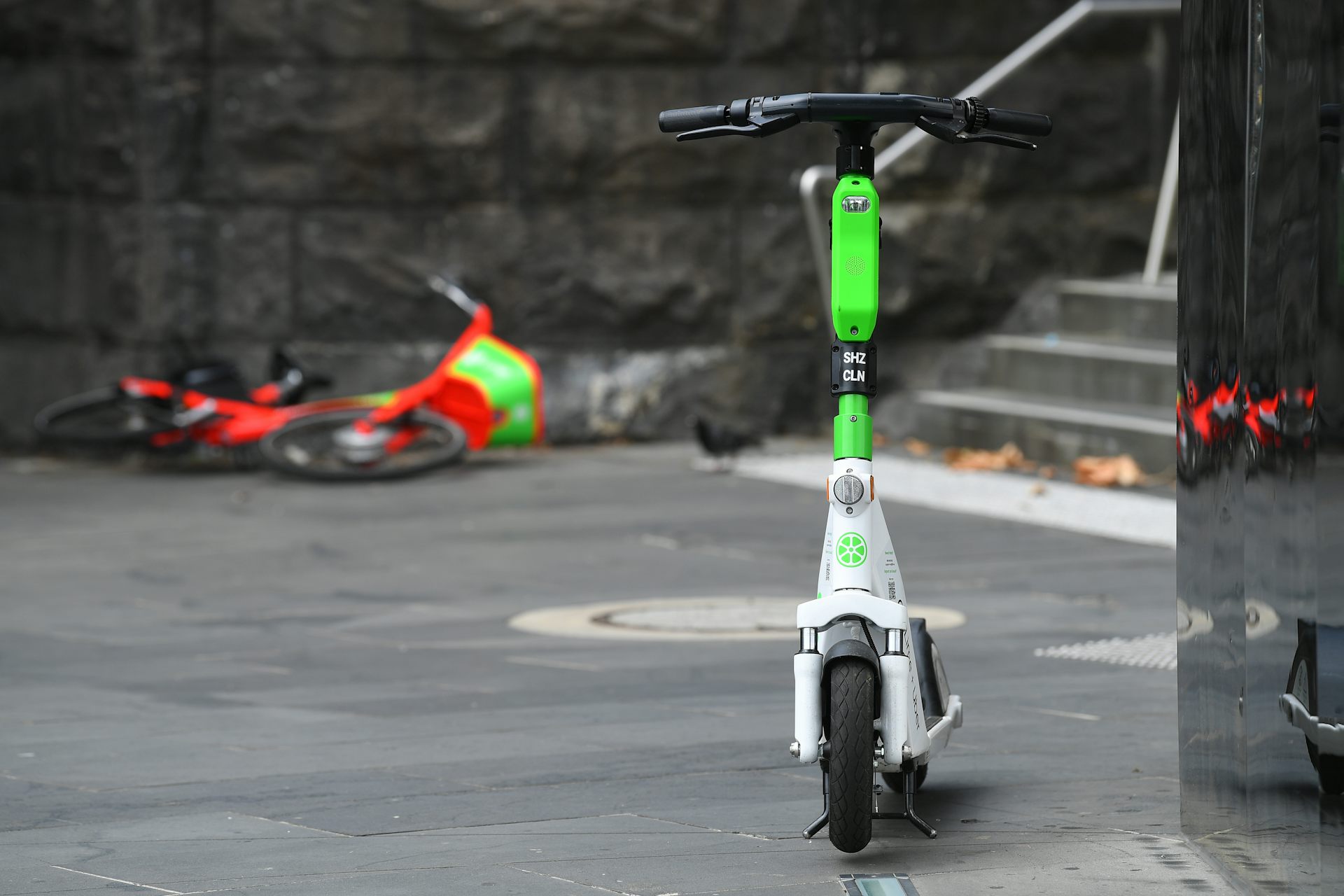 A Lime e-scooter in Melbourne