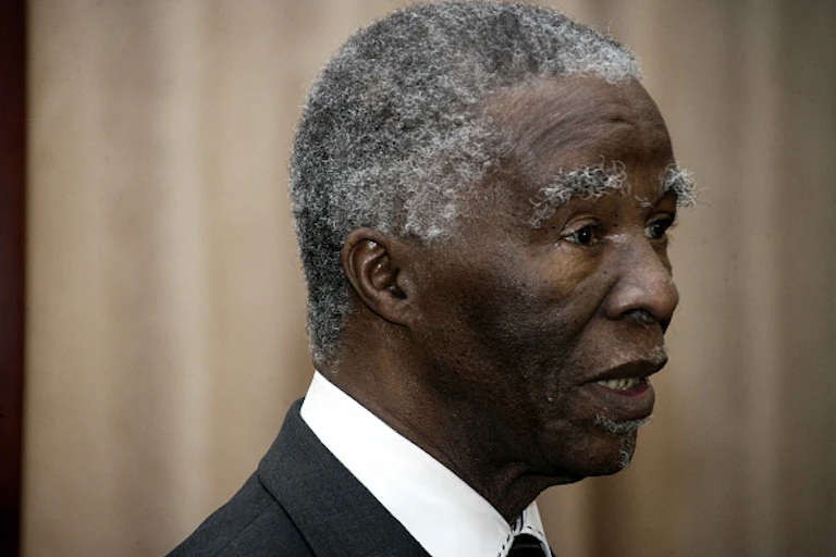 Three quarter profile of the head of a man with grey hair