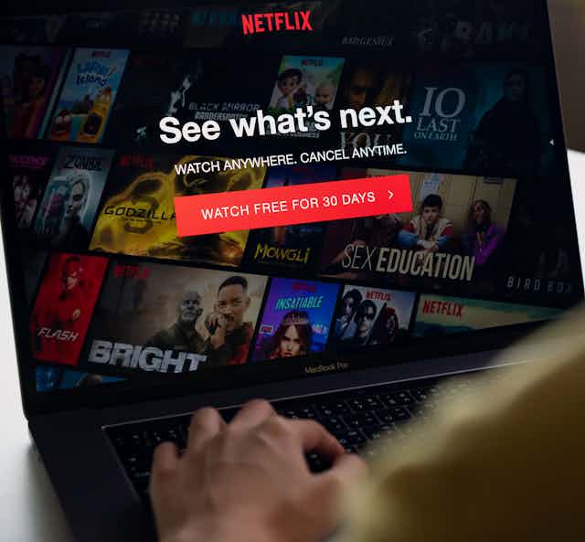 Netflix screen "see what's next"