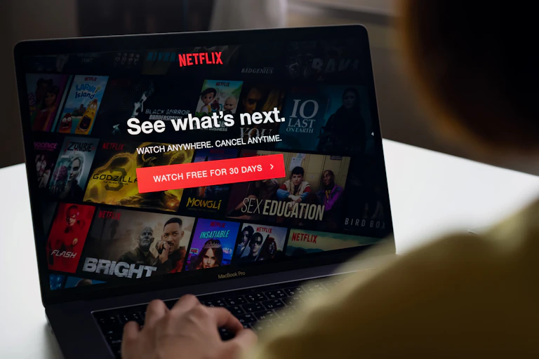 Netflix screen "see what's next"