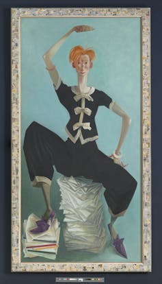 A John Byrne painting of the actress Tilda Swinton.