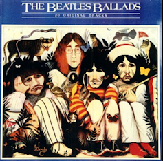 The cover of the Beatles Ballads album.