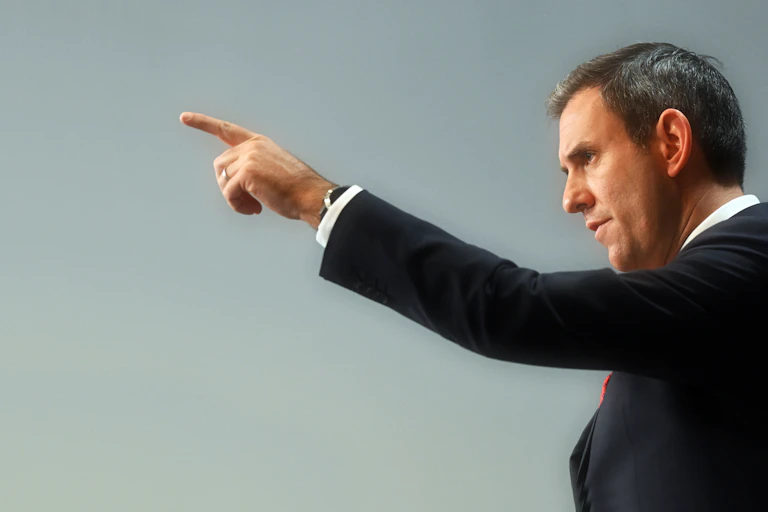 Jim Chalmers pointing