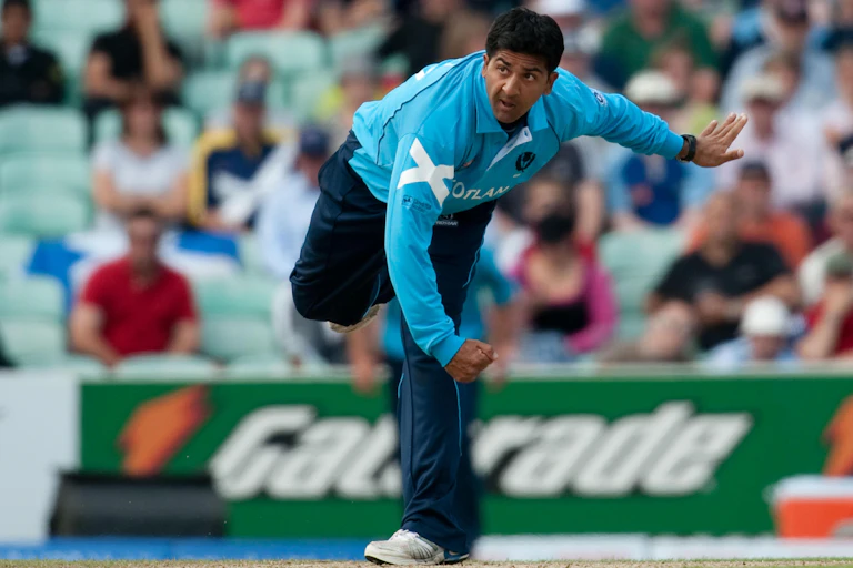 Scotland cricket player Majid Haq.