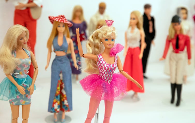 Collection of Barbie dolls