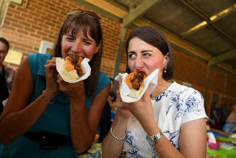 Wendy Lindsay and Gladys Berejiklian