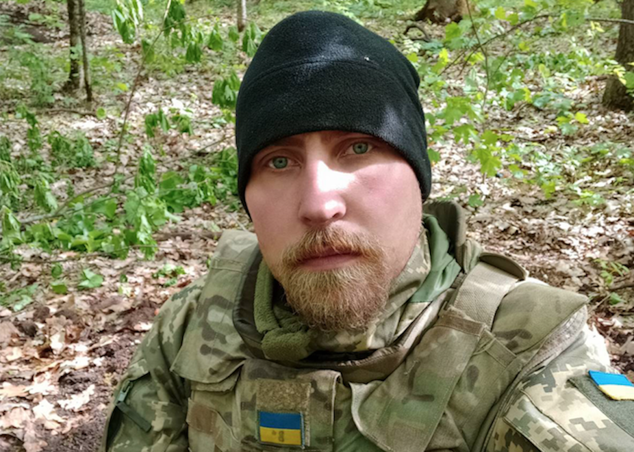 Portraits d Ukraine Micha 32 ans combattant allemand de la