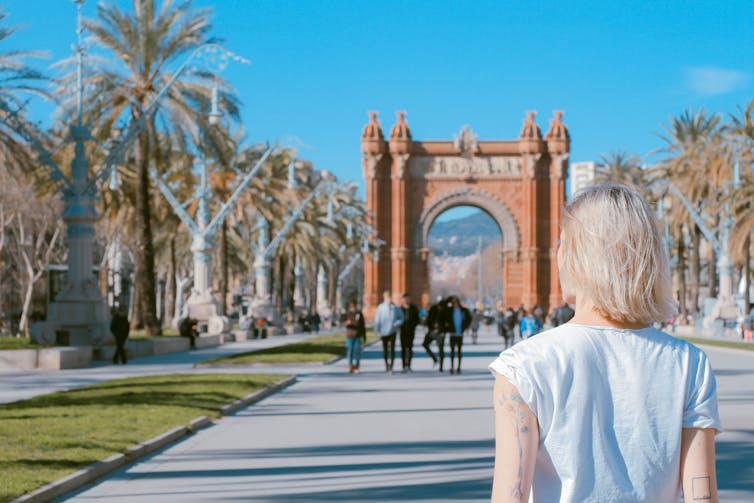 Arco de Triunfo de Barcelona in Spain