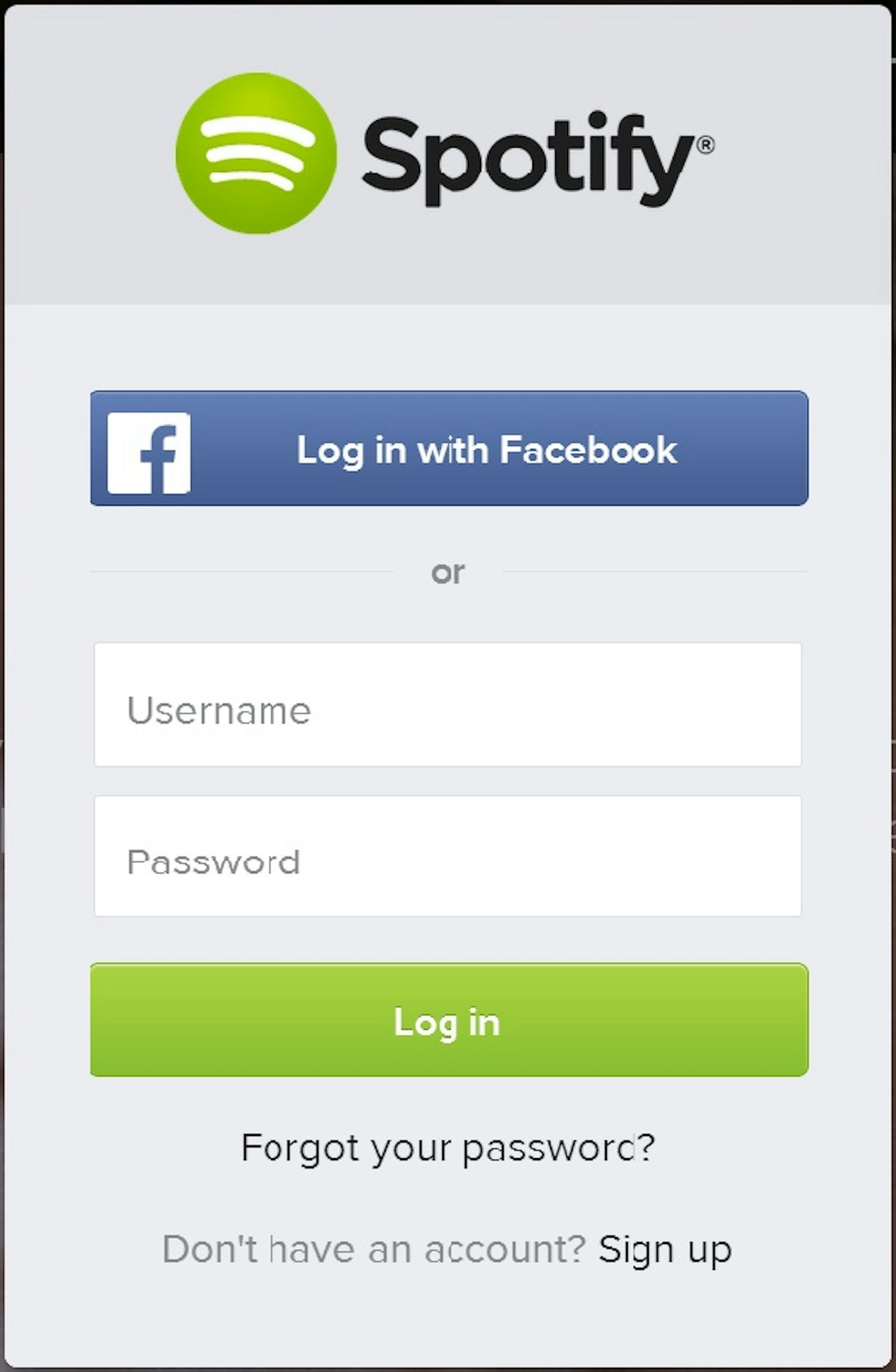 remove facebook login from spotify