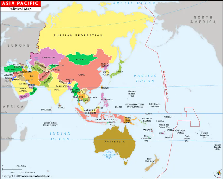 Peta Asia Pasifik