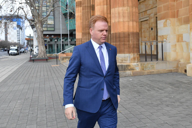 Richard Boyle outside court