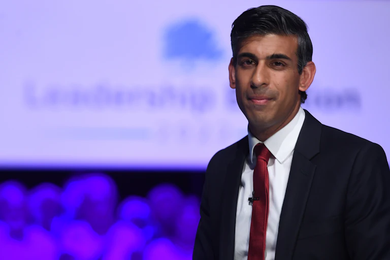 Rishi Sunak at a leadership hustings.