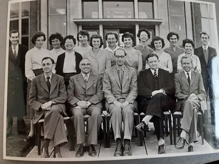 Black and white staff picture.