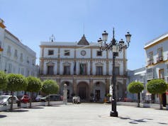 A town square.