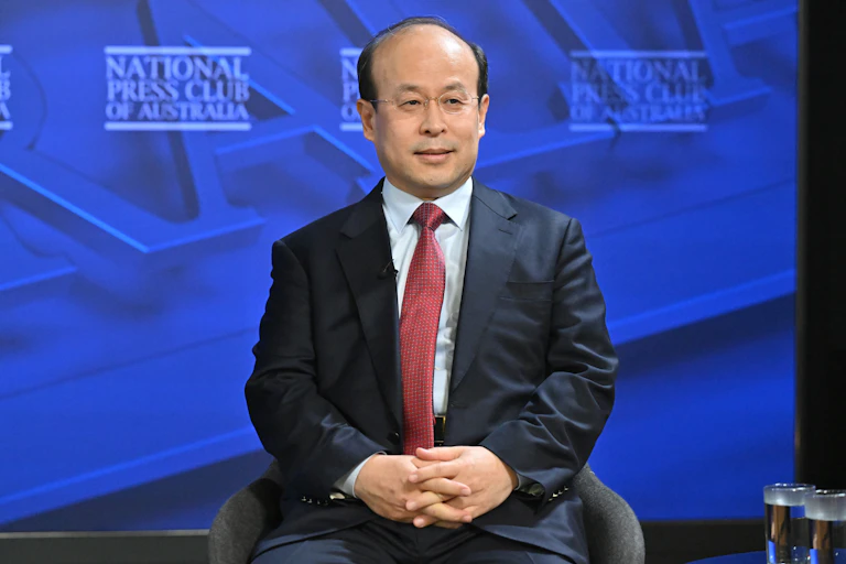 China’s ambassador to Australia Xiao Qian at the National Press Club