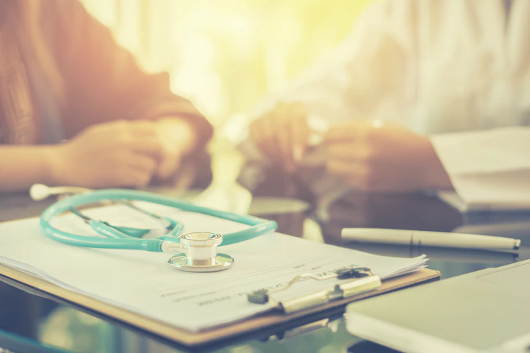 Stethoscope with clipboard concept
