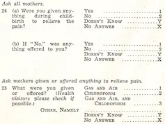 Text from a survey.