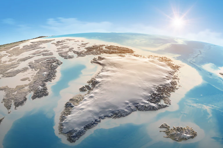 Greenland seen from space