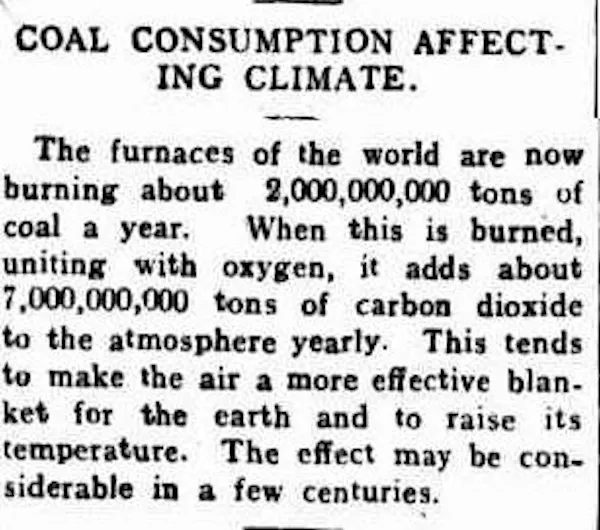 For 110 years, climate change has been in the news. Are we finally ...
